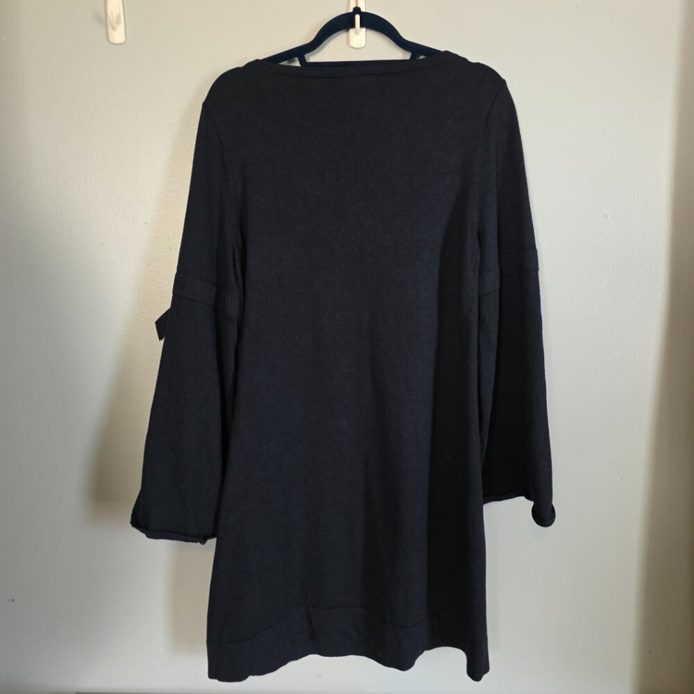 EUC Max Studio Navy Blue Dress with Arm Bow - Picture 2 of 5